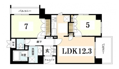 エフステージ京都駅レジデンス 間取り図