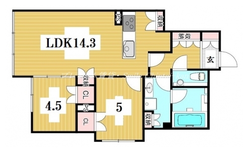 京都下鴨レジデンス北山 間取り図