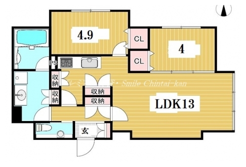 京都下鴨レジデンス北山 間取り図