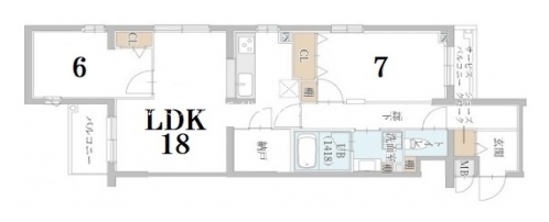 MAiSON de BORO御所南 間取り図