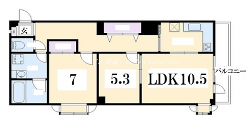 クリヨン岡崎 間取り図