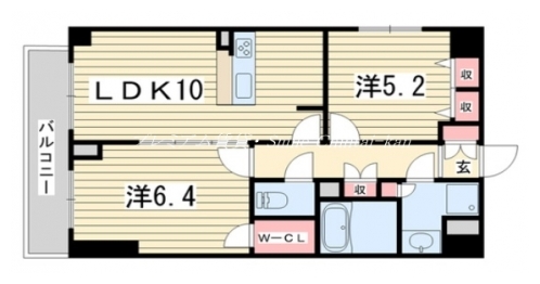 ＣＡＬＭ御所南 間取り図