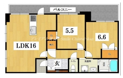 レスタージュ御池高瀬川 間取り図