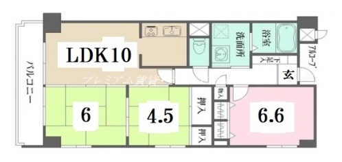 鴨川銀杏館 間取り図