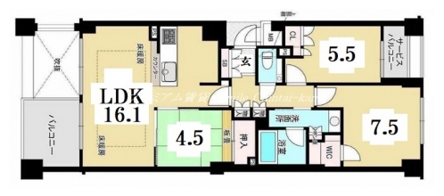 プレミスト京都御所南 間取り図