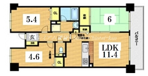二条聚楽町アーバンコンフォート 間取り図