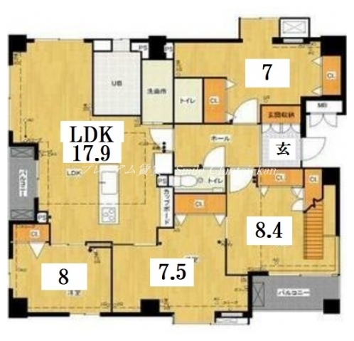 プリオーレ京都三条高倉 間取り図