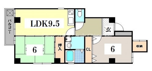 プチパレス烏丸御池 間取り図