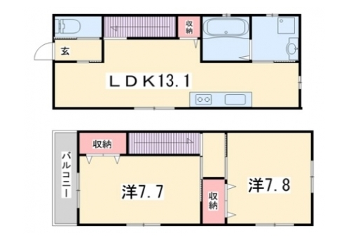 シェモア平安 間取り図