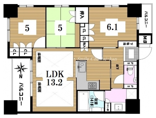 イーグルコート御所南 間取り図