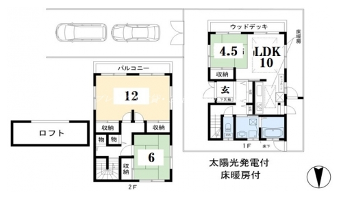岩倉三笠町リースホーム 間取り図