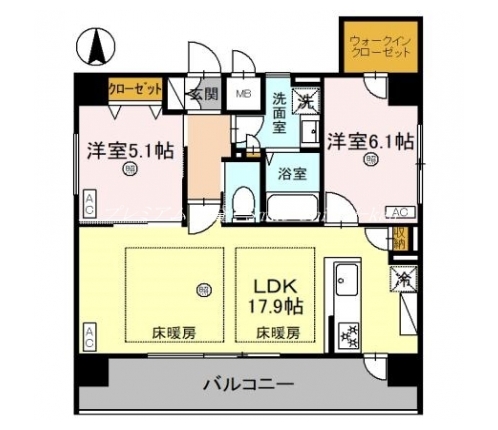 THE RESIDENCE 文化庁前 間取り図