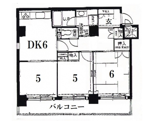 ライオンズＭ御池通 間取り図