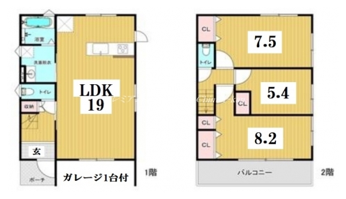 上賀茂御薗口町貸家 間取り図