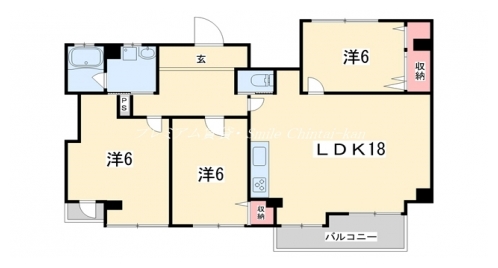 玉屋・山三小路 間取り図