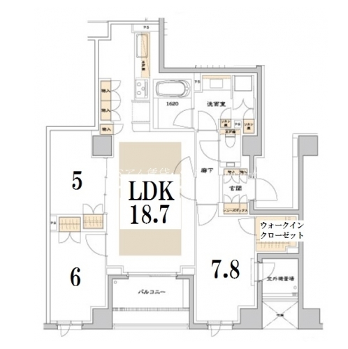 ザ・パークハウス京都鴨川御所東 間取り図
