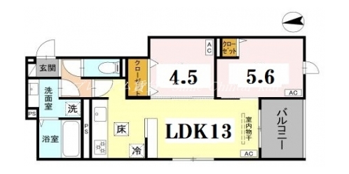 GRAMM岩倉 間取り図