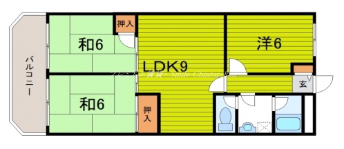 第２久米マンション 間取り図