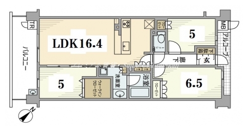 ジ・アーバネックス京都松ヶ崎 間取り図