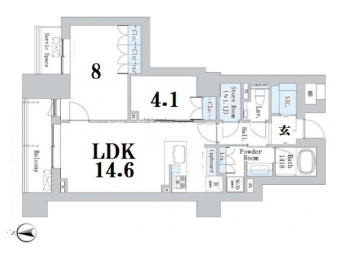 パークホームズ京都二条城 間取り図