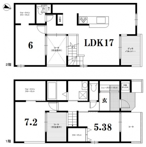 コートハウス一乗寺 間取り図
