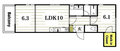 ブローニュ府庁前 間取り図
