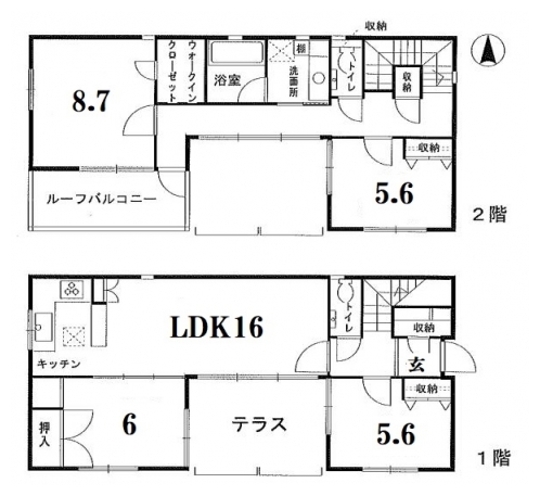 ベクエームハウス２ 間取り図