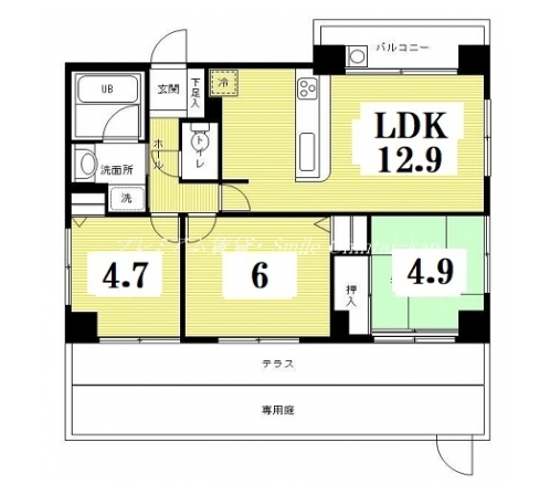 リソシエ宝ヶ池 間取り図