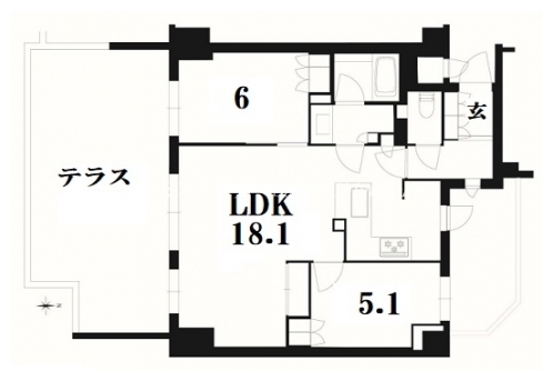 ザ・京都レジデンス御所西乾御門 間取り図