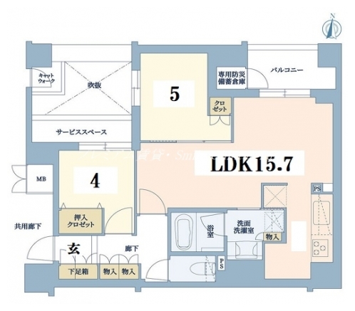 ジオ京都北大路 間取り図