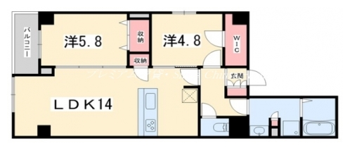 ＣＡＬＭ河原町二条 間取り図