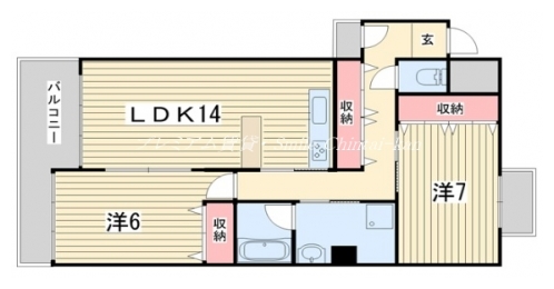 御所西ロイヤルプラザ 間取り図