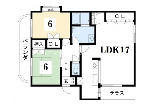 ペレニアルフラックス 間取り図