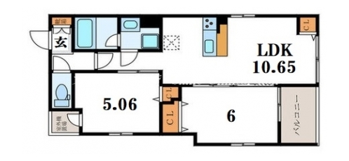 フォレストガーデン室町御池 間取り図