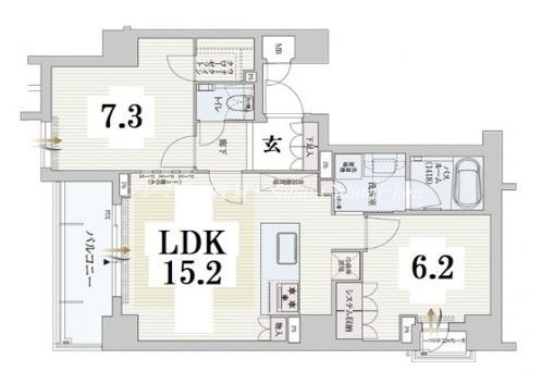 グランリソシエ烏丸御池 間取り図