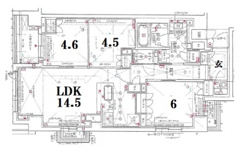 パラドール京都御所北室町邸 間取り図