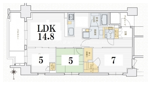 シエリア京都四条河原町 間取り図