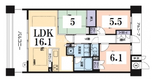 一乗寺アーバンライフ 間取り図